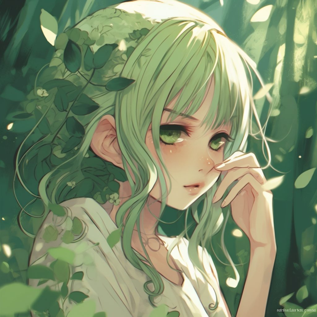 Green Anime Pfp Aesthetic Icons - Green Anime Pfp Universe (@pfp)