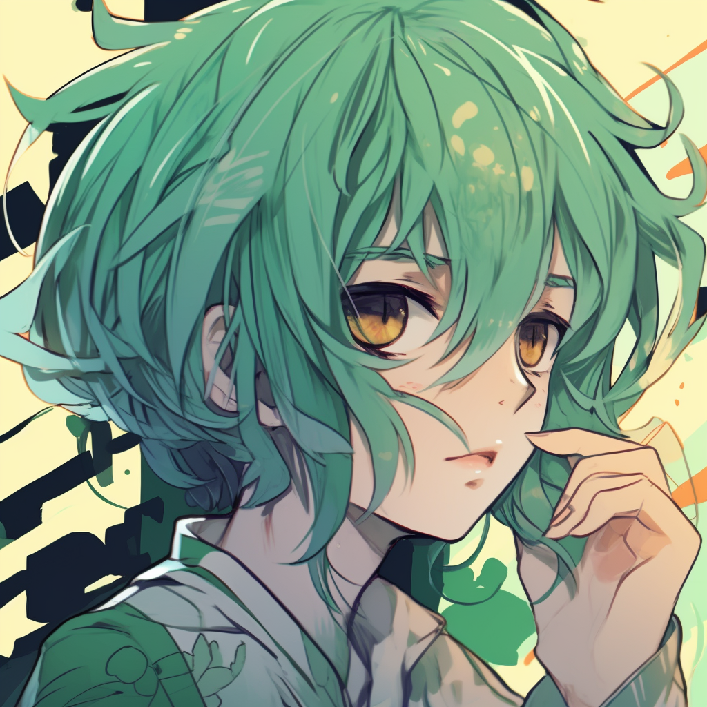 Green Anime Pfp Aesthetic Icons - Green Anime Pfp Universe (@pfp)