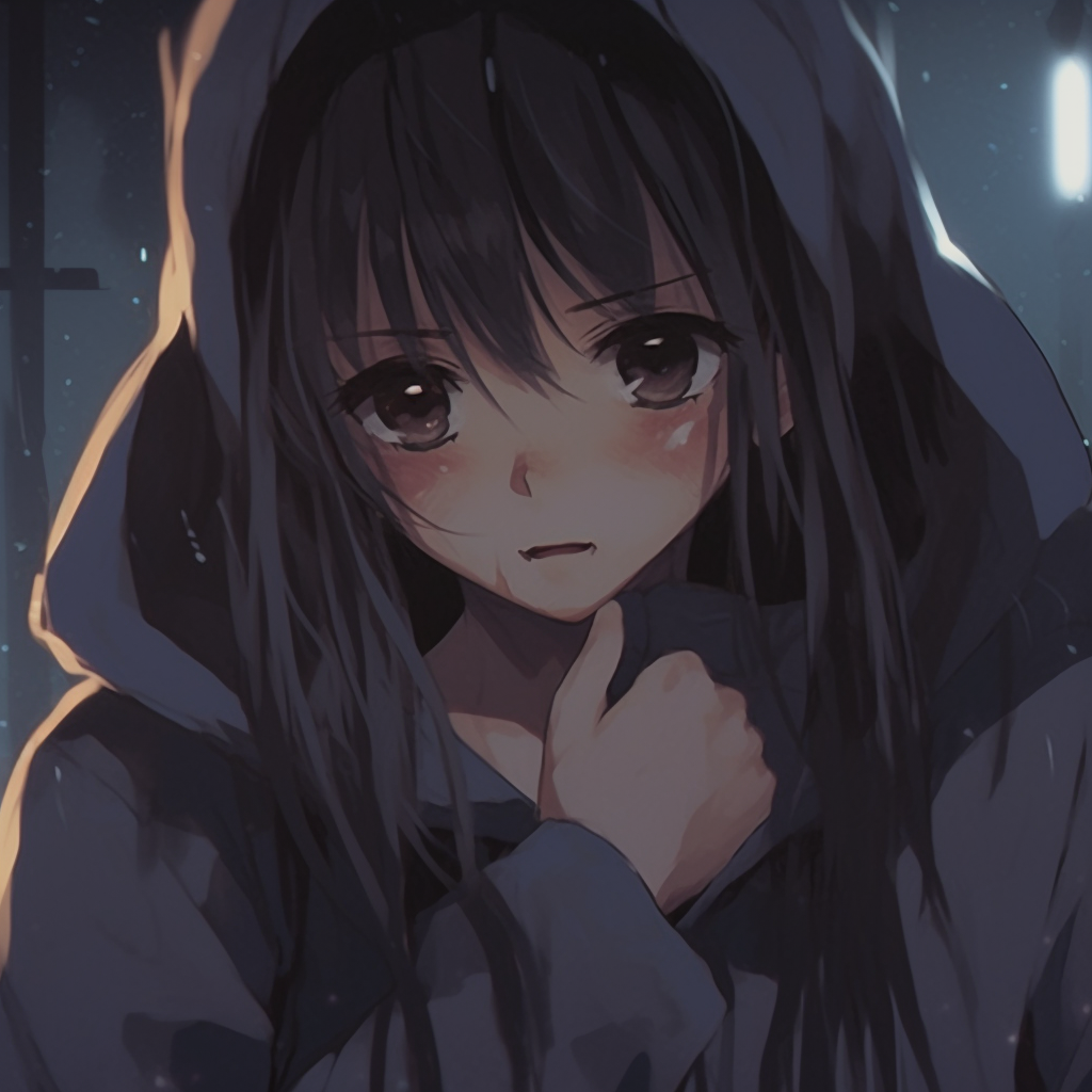 Download Anime Girl Alone Eyes Instagram PFP Wallpaper