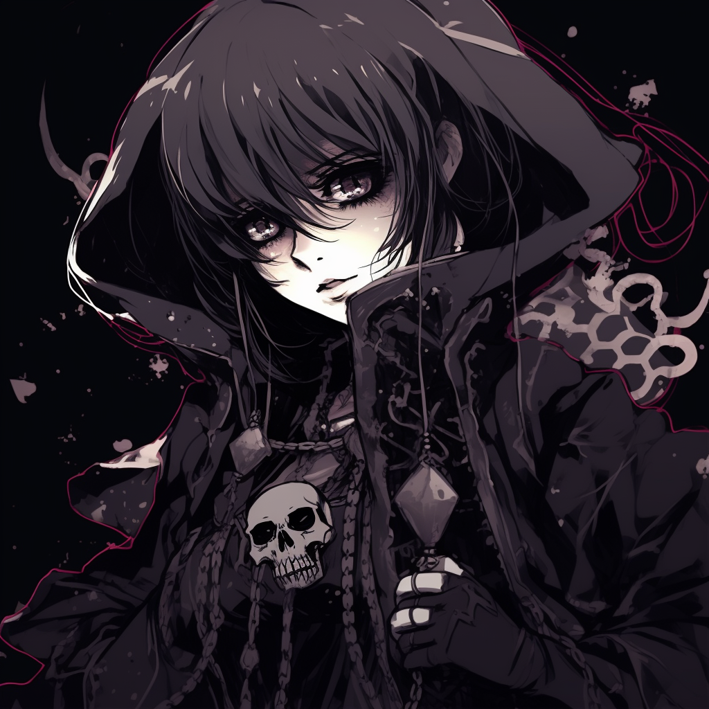 おはよ ！ | Anime goth, Gothic anime, Emo anime girl