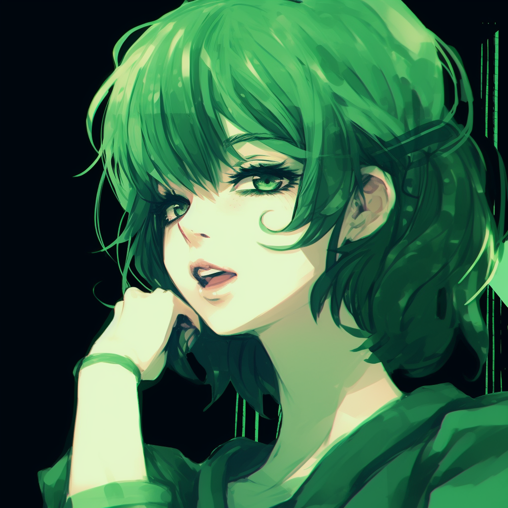 Green Anime Pfp Aesthetic Icons - Green Anime Pfp Universe (@pfp)