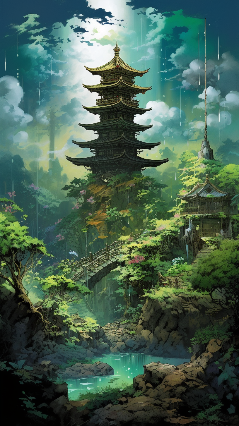 Sacred Shrines Anime Art Wallpapers: Hd Manga Epic Fan Art (@wallpapers)