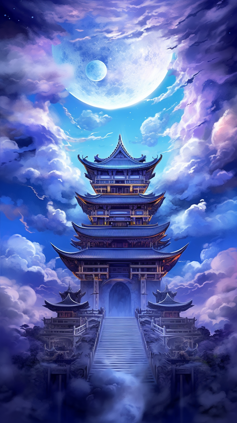 Temple Japanese Inspiration Anime Canvas Print / Canvas Art by Armand  Michel - Fine Art America