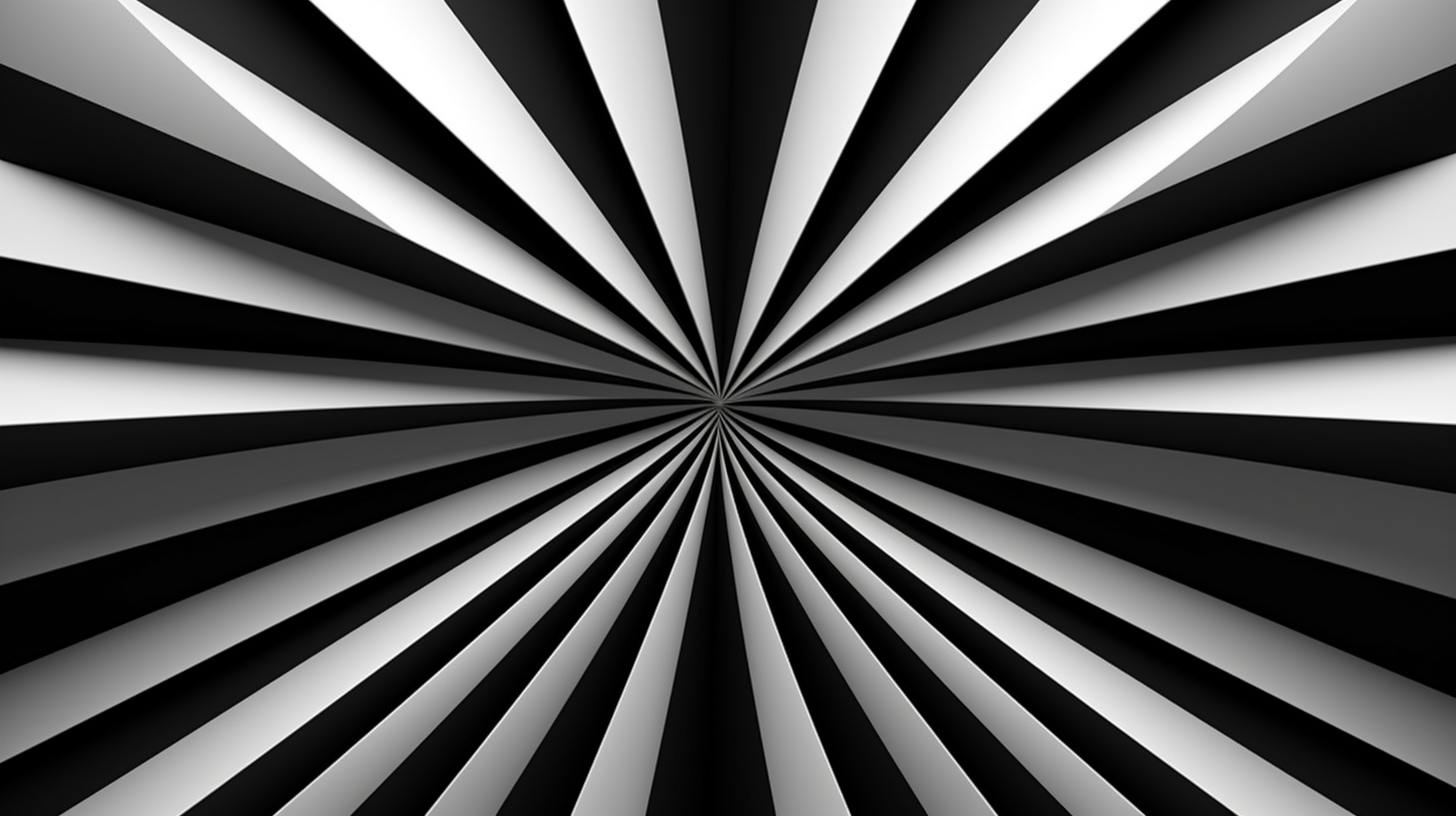 Free Optical Illusion Black and White Lines Desktop Wallpaper 4K