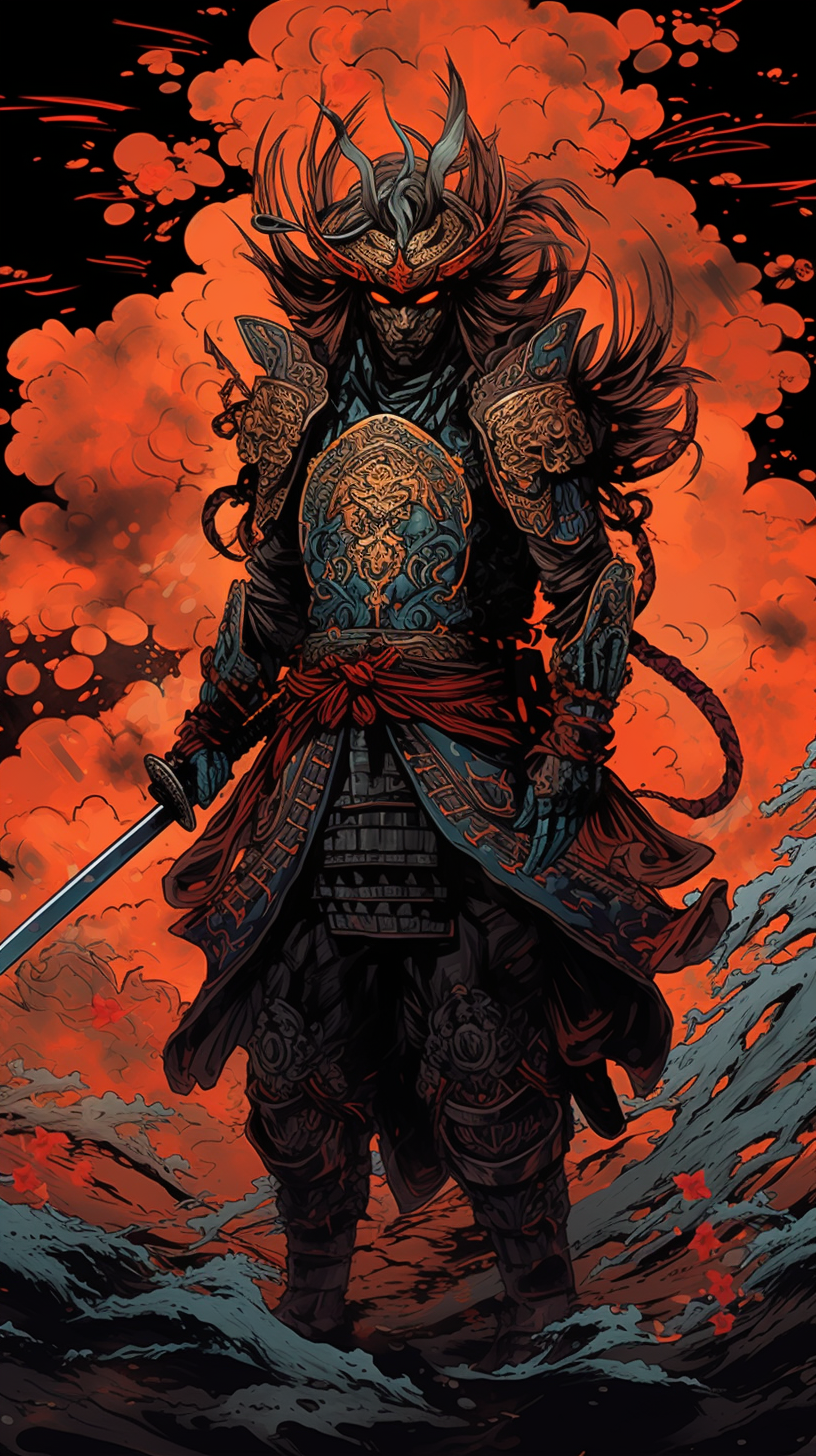 Samurai Warrior Stance Wallpaper - Gleaming Swords Anime Art Wallpapers  Best Manga Wallpapers (@wallpapers)